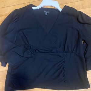 Black polyester express top